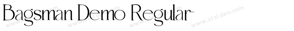 Bagsman Demo Regular字体转换